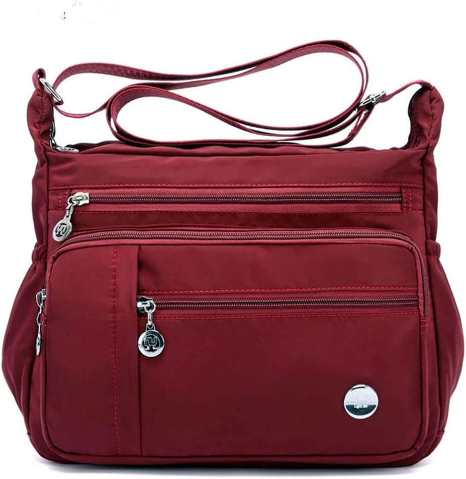 Alida - Multi-pocket shoulder bag with anti-theft device-Elly Rose