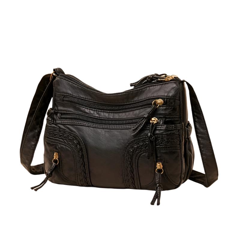 WeaveStyle - Shoulder bag with braided details-Elly Rose