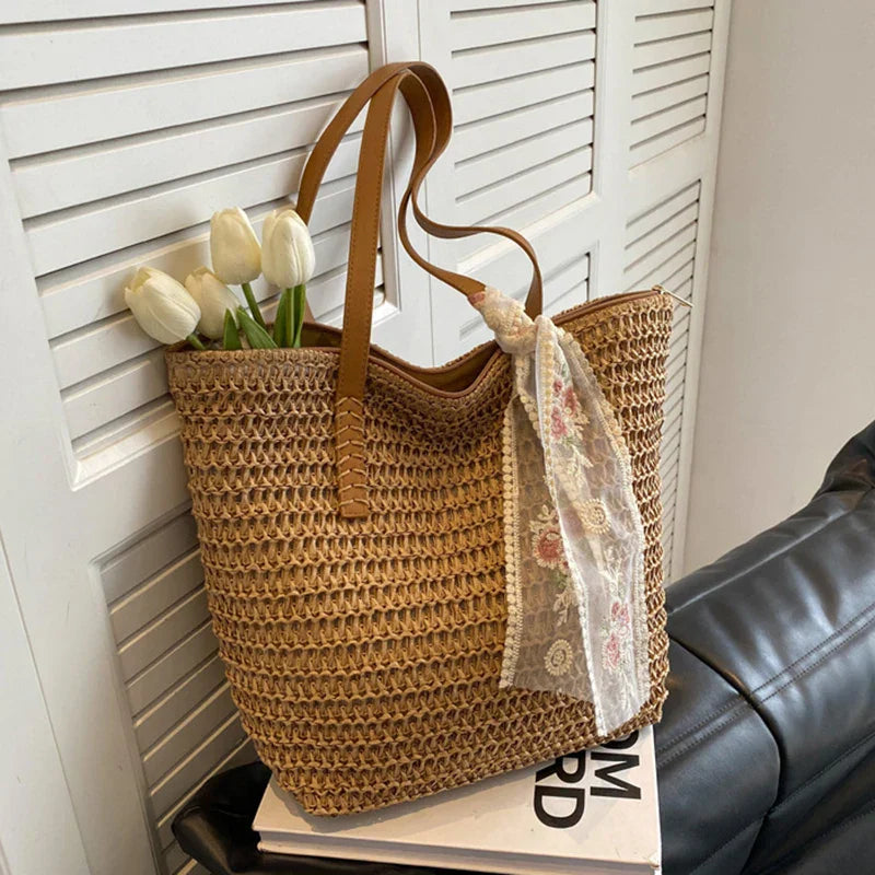 Summer Chic woven bag-Elly Rose