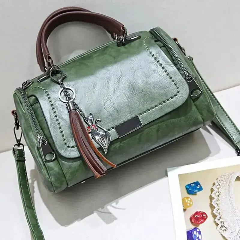 Elegant leather shoulder bag - Irmela-Elly Rose