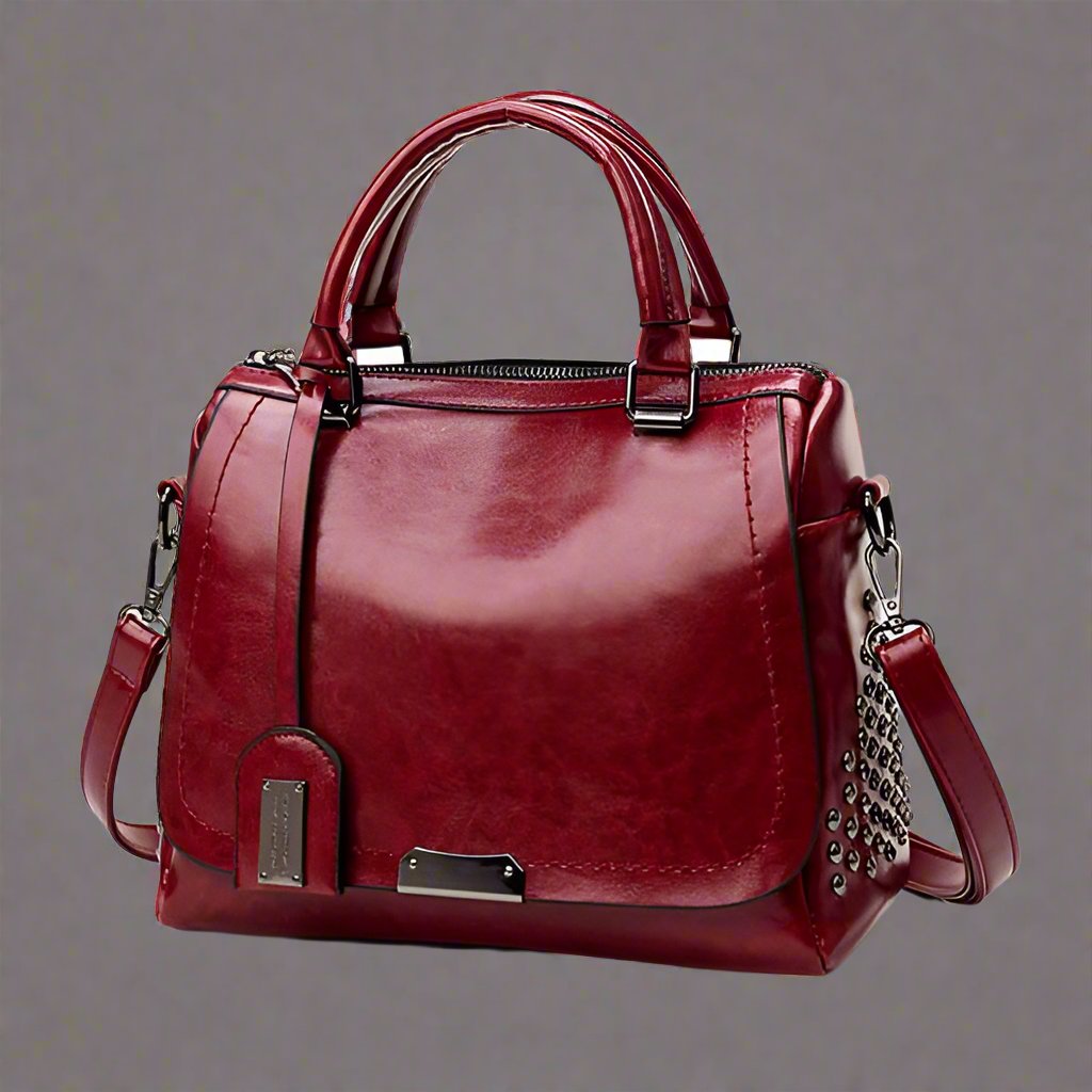 Vera | Luxury leather bags with studs-Elly Rose