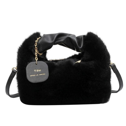 Plush - Deluxe plush tote bag for ladies-Elly Rose