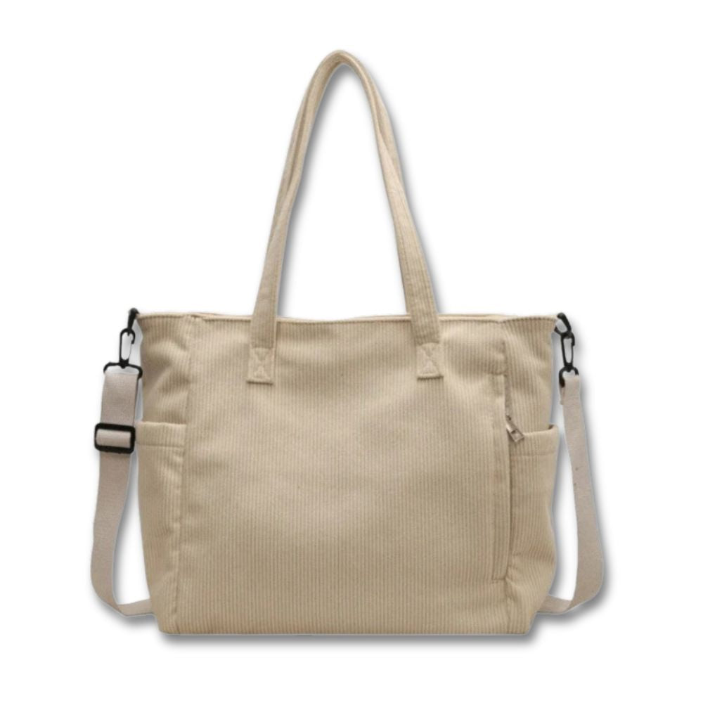 EcoTrail - Travel bag with corduroy shoulder strap-Elly Rose
