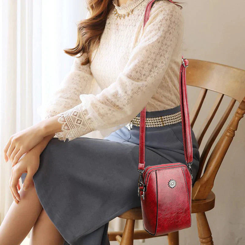 Compact leather bag - Lauren-Elly Rose