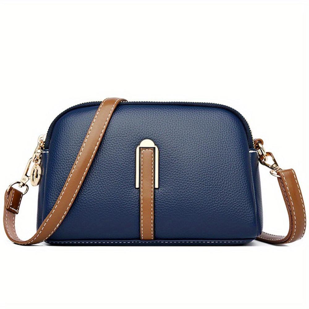 Mila Litchi Embossed Crossbody Bag-Elly Rose