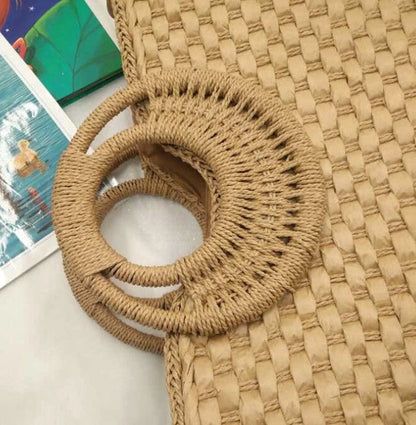 SoSun - Beach bag with wooden handle-Elly Rose