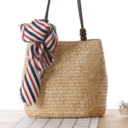 MiLola - Straw Shoulder Bag-Elly Rose
