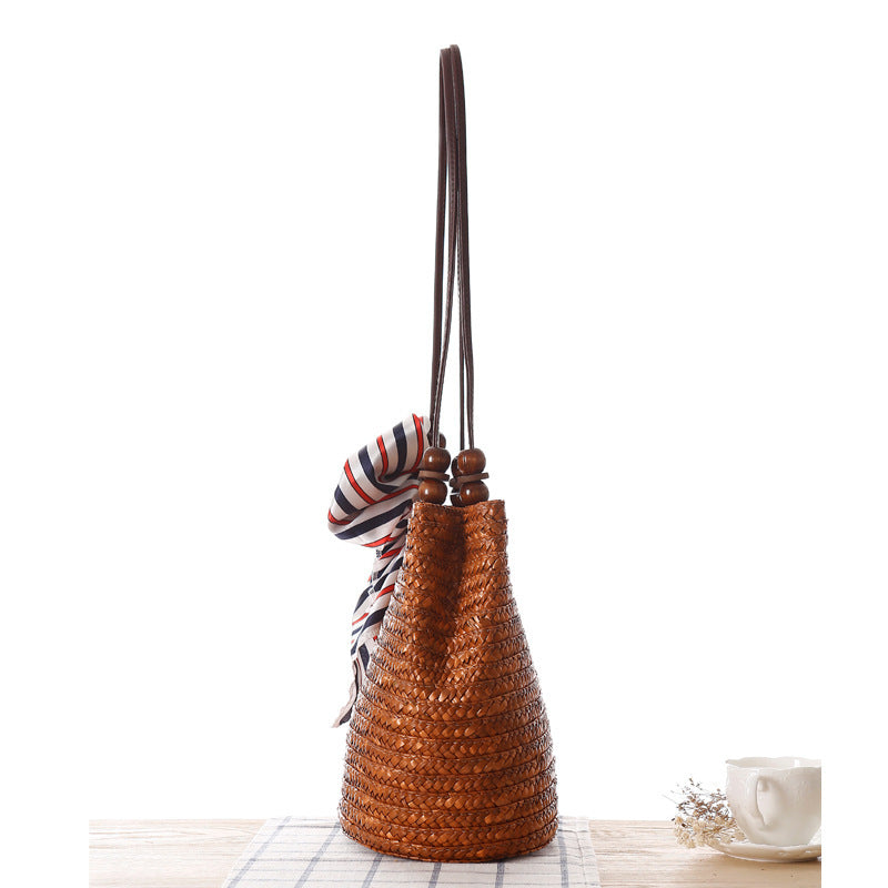 MiLola - Straw Shoulder Bag-Elly Rose