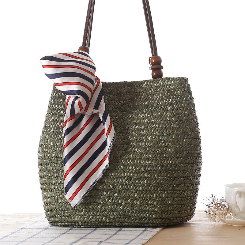 MiLola - Straw Shoulder Bag-Elly Rose