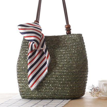 MiLola - Straw Shoulder Bag-Elly Rose