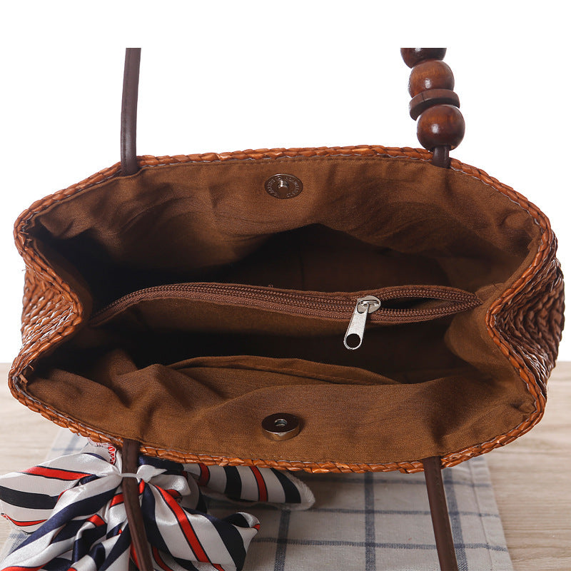 MiLola - Straw Shoulder Bag-Elly Rose