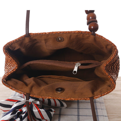 MiLola - Straw Shoulder Bag-Elly Rose