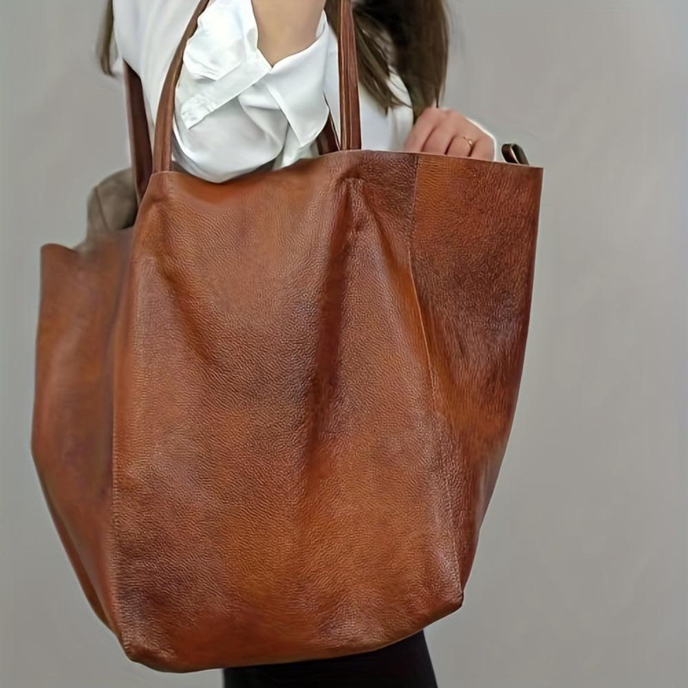 Renee’s Retro Softness | Large Capacity Tote Bag-Elly Rose