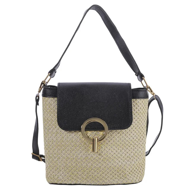 Women's woven beach bag - Sage-Elly Rose