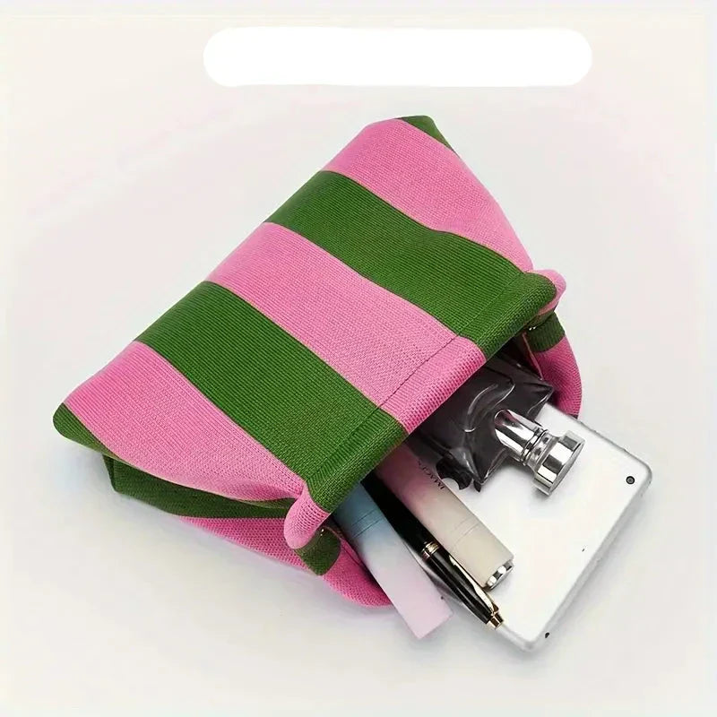 GlamLine - Striped cosmetic pouch-Elly Rose