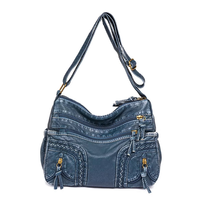 WeaveStyle - Shoulder bag with braided details-Elly Rose