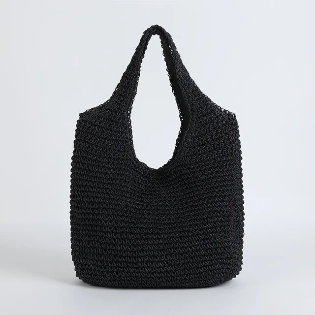 Women's rattan beach bag - Dassi-Elly Rose