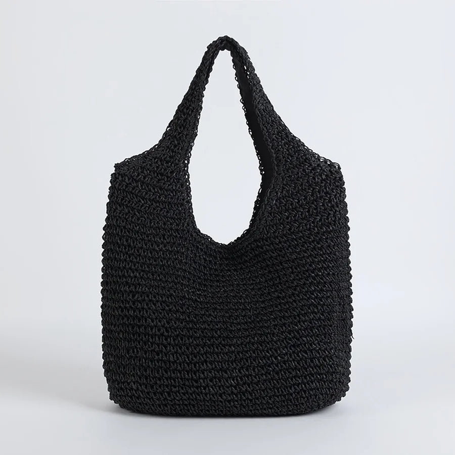 Women's rattan beach bag - Dassi-Elly Rose