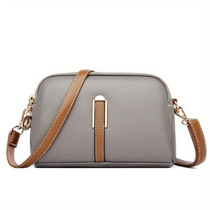 Mila Litchi Embossed Crossbody Bag-Elly Rose