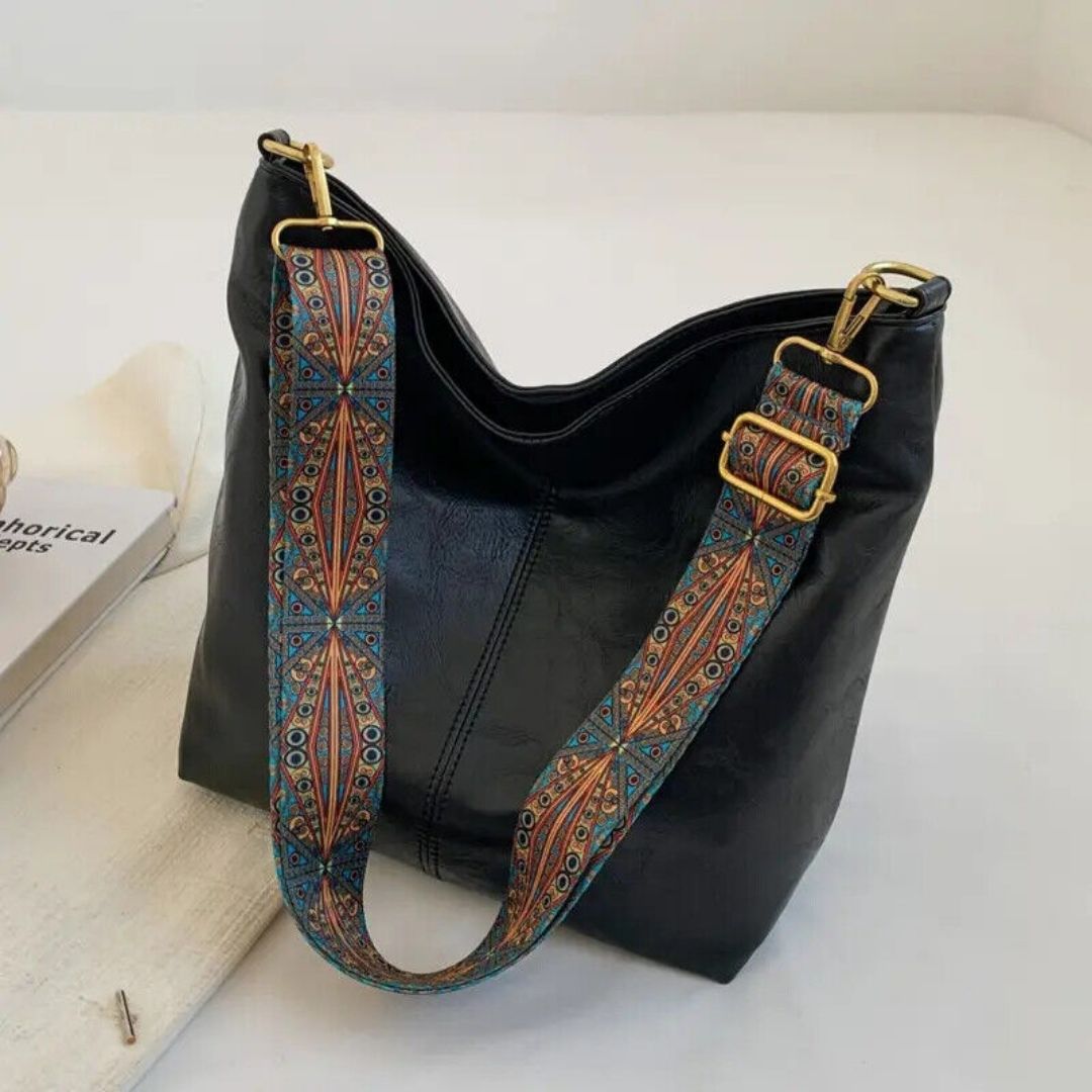 Chic tote bag with embellished strap - Giselle-Elly Rose