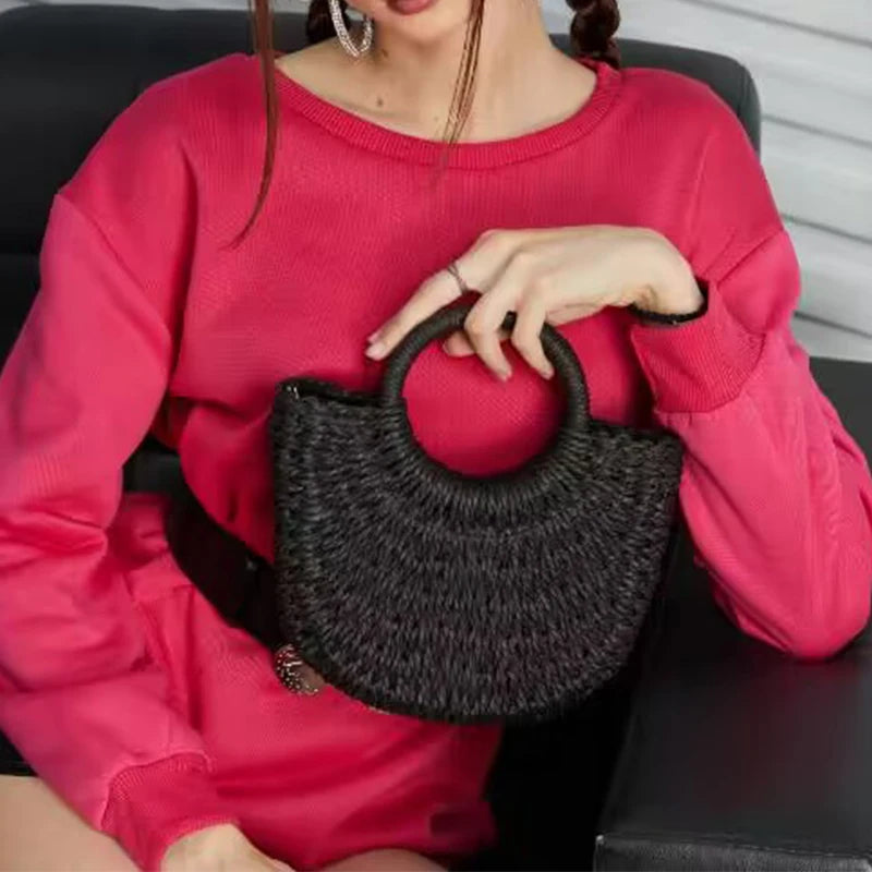 ByMave - Large wicker bag-Elly Rose