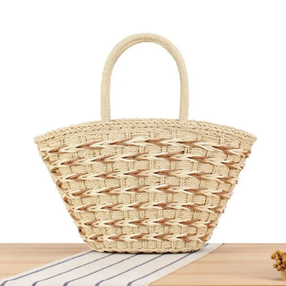 Breann - Colorful handmade wicker bag-Elly Rose