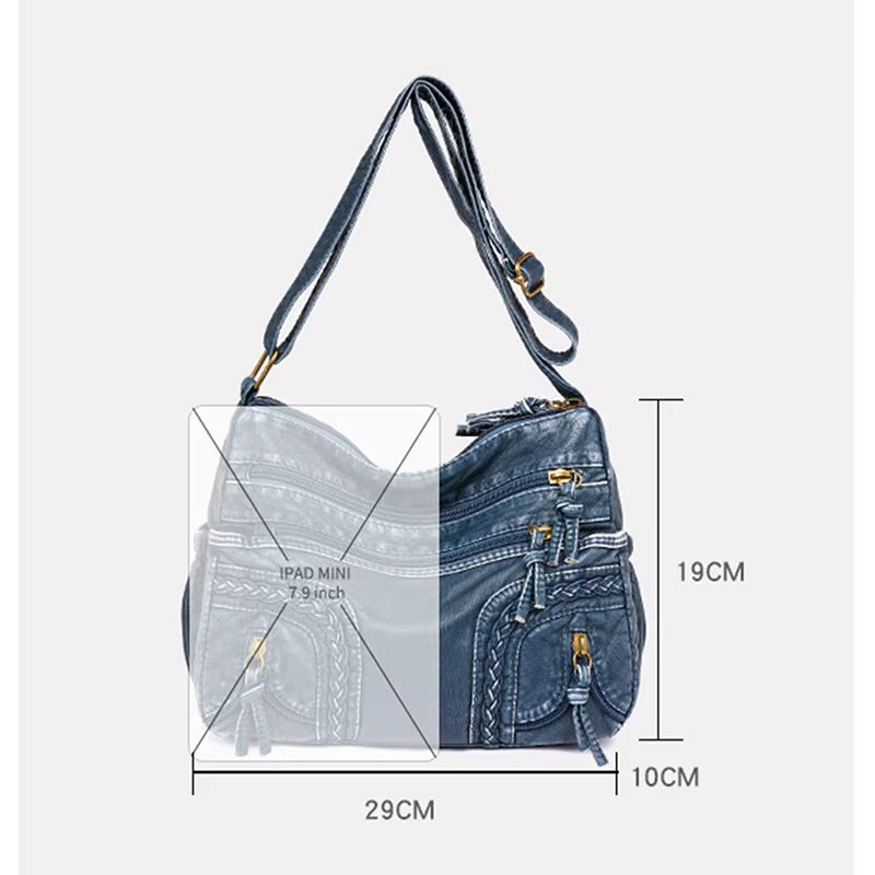 WeaveStyle - Shoulder bag with braided details-Elly Rose