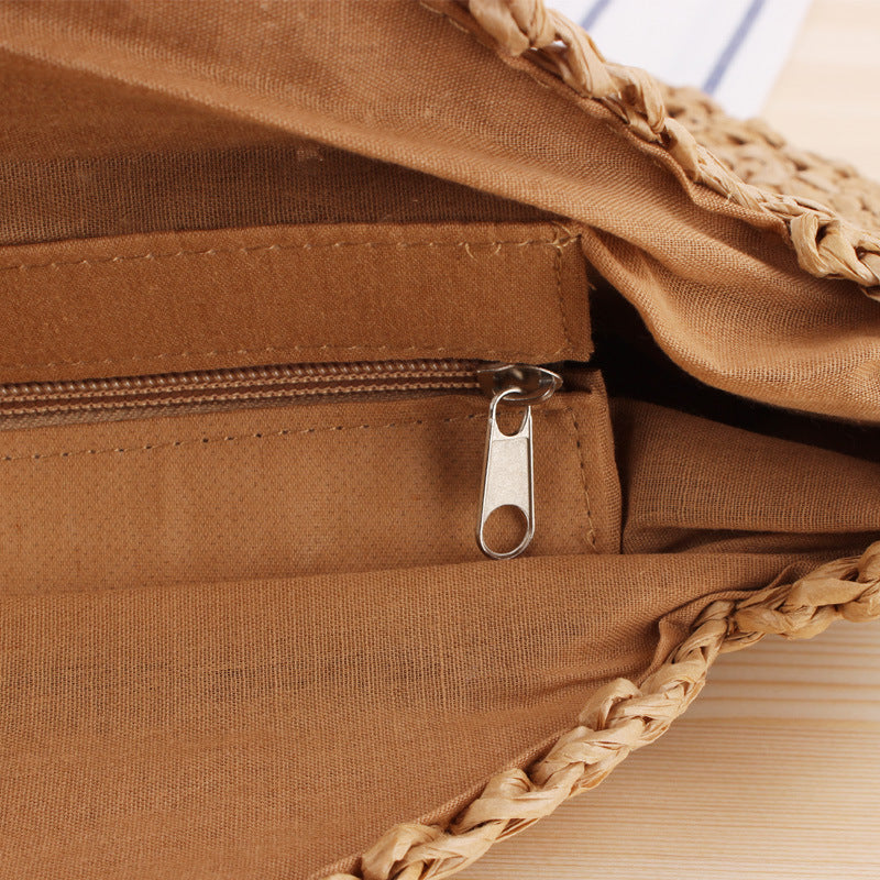 MiMona - Straw Handbag-Elly Rose