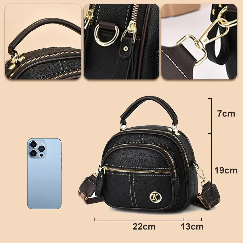 Vincea - Adjustable multifunctional bag in vegan leather-Elly Rose