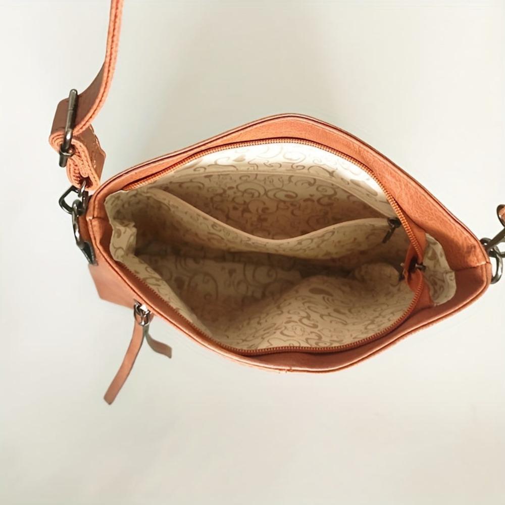 Lena Retro Square Crossbody Bag-Elly Rose