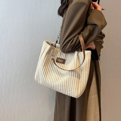 Corduroy shoulder bag - Leila-Elly Rose