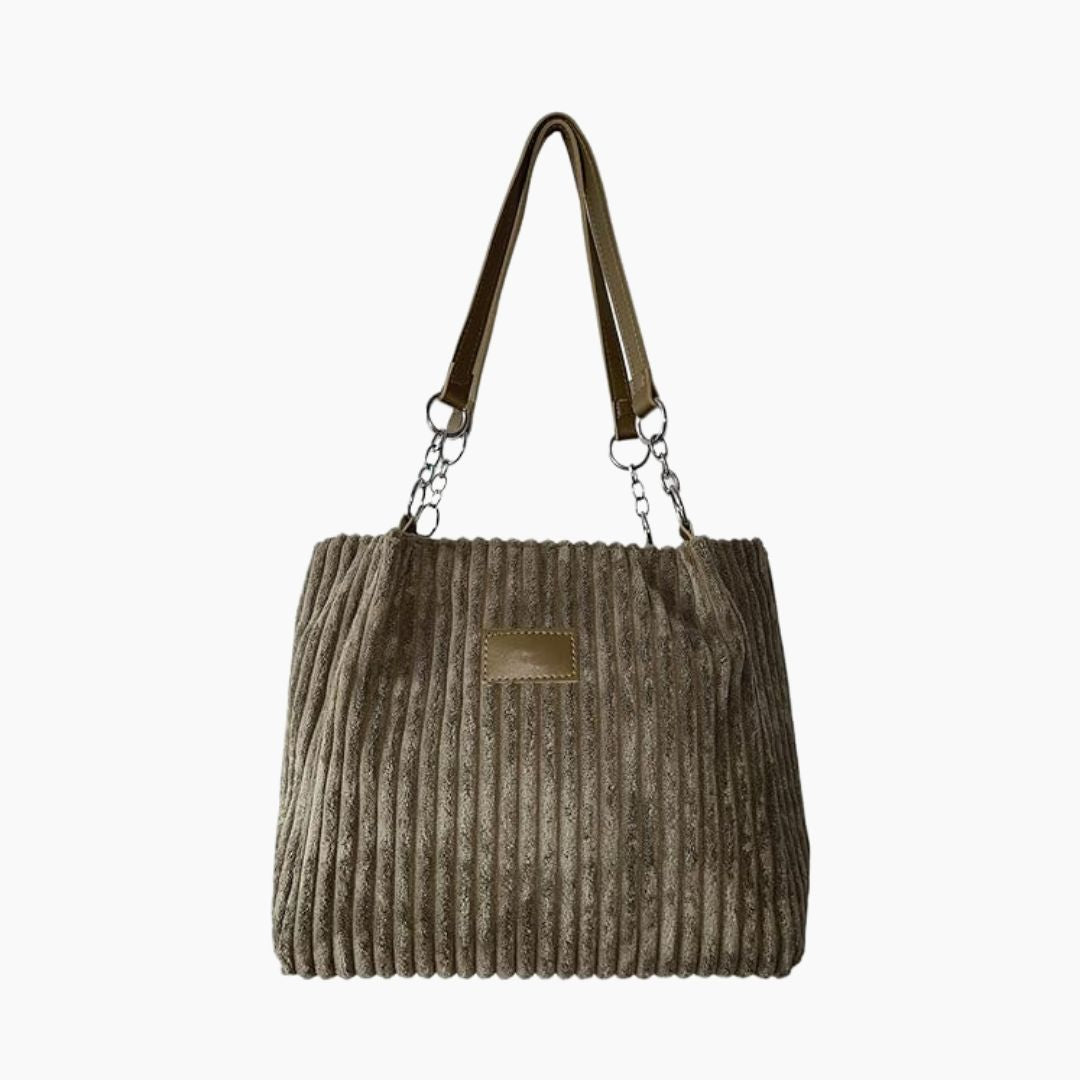 Corduroy shoulder bag - Leila-Elly Rose