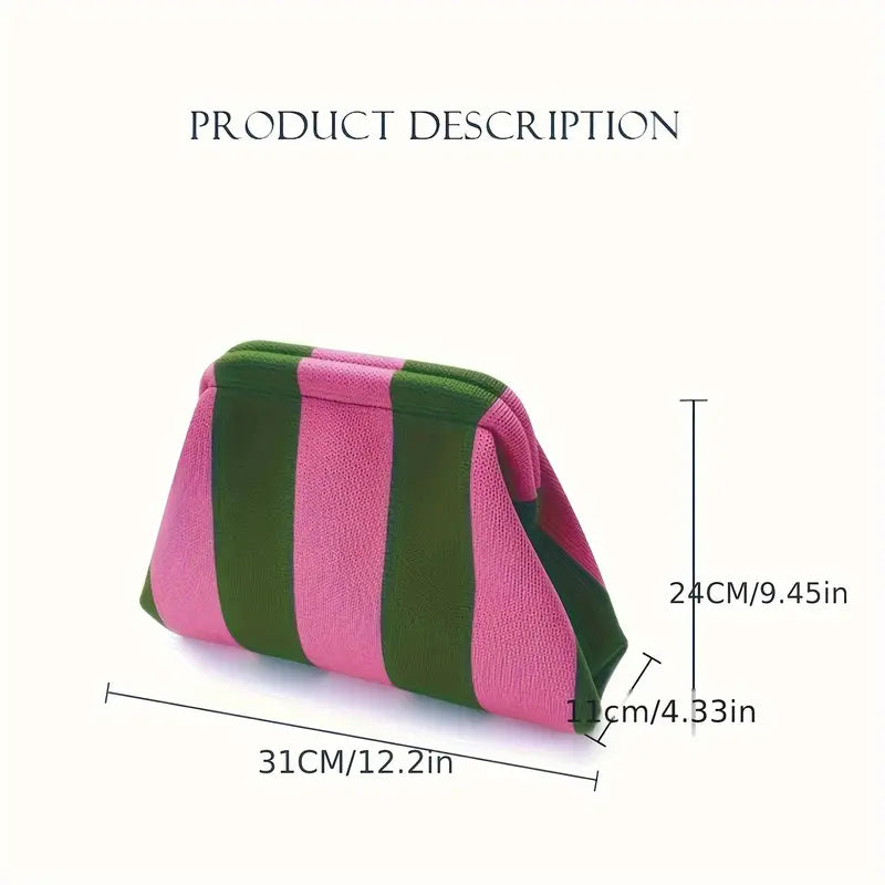 GlamLine - Striped cosmetic pouch-Elly Rose