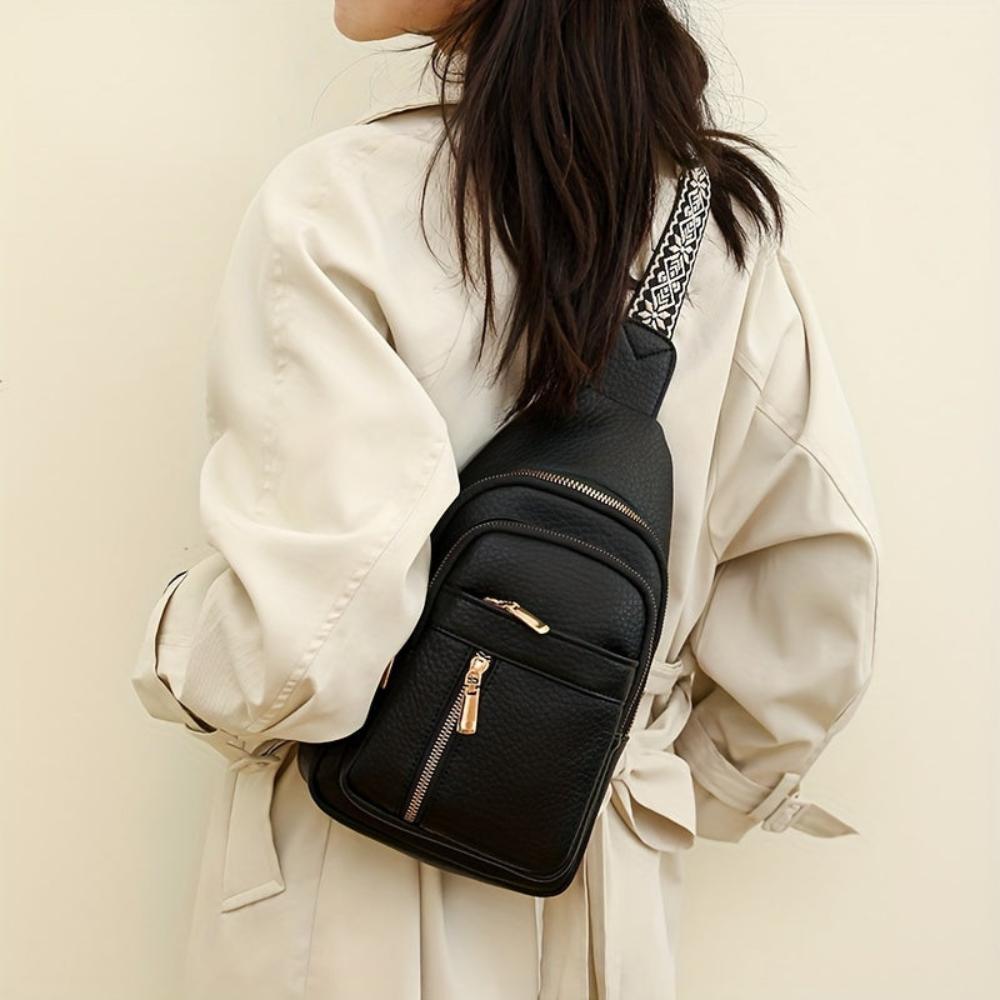 Hazel Vintage Chest Crossbody Bag-Elly Rose