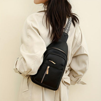 Hazel Vintage Chest Crossbody Bag-Elly Rose