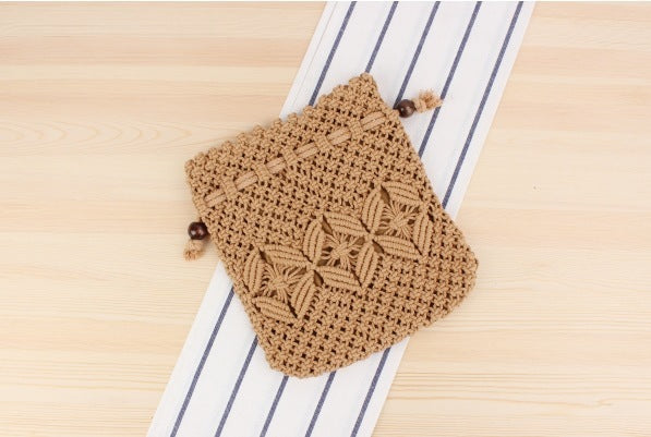 SoSun - Knitted beach bag with tassels-Elly Rose