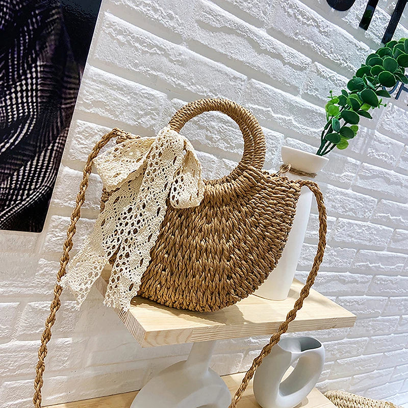 ByMave - Wicker cross-body bag-Elly Rose