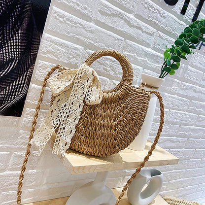 ByMave - Wicker cross-body bag-Elly Rose