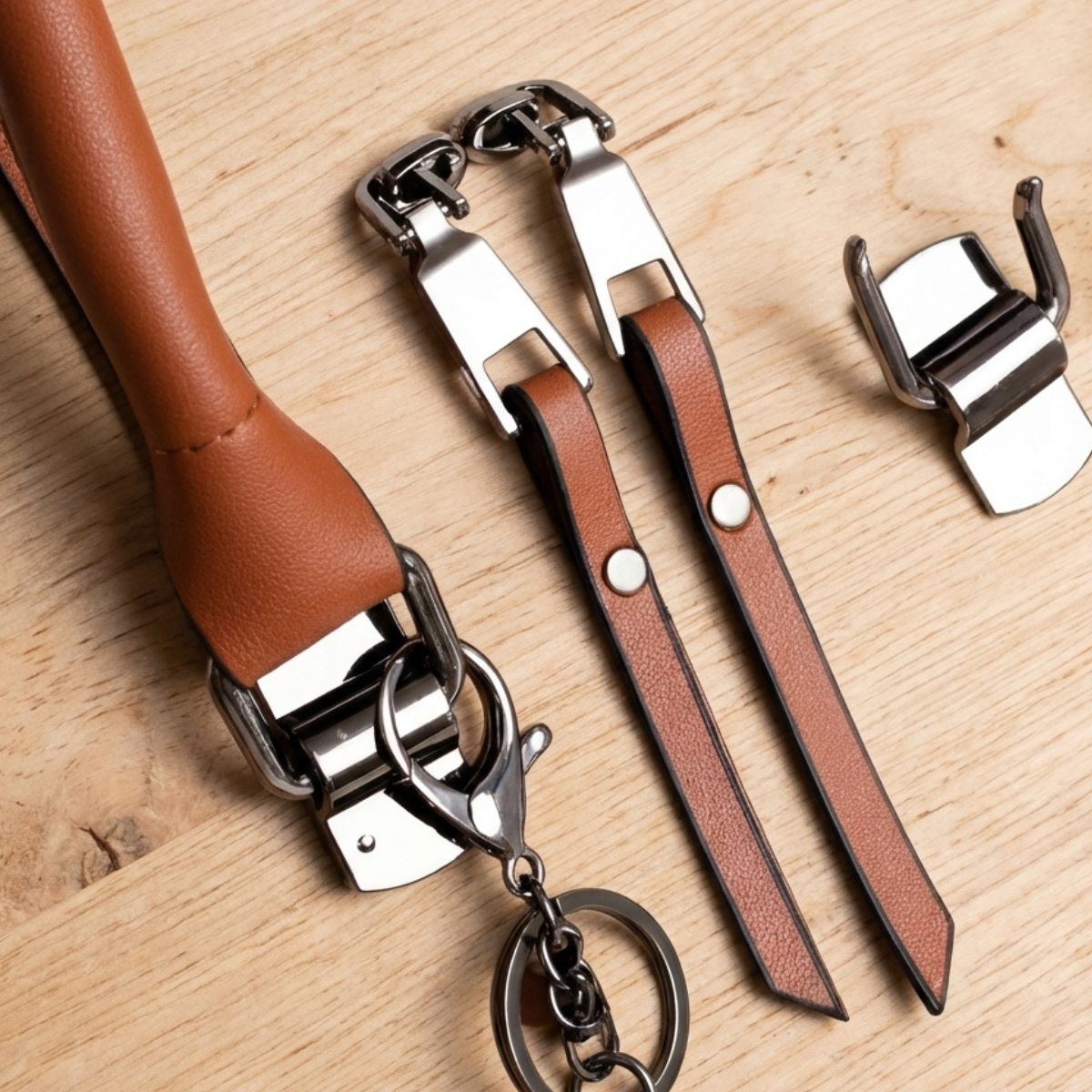 Qyra- 4-piece modern leather bag set