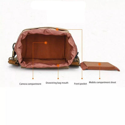 CanvasCaddy - Vintage canvas bag for DSLR camera-Elly Rose