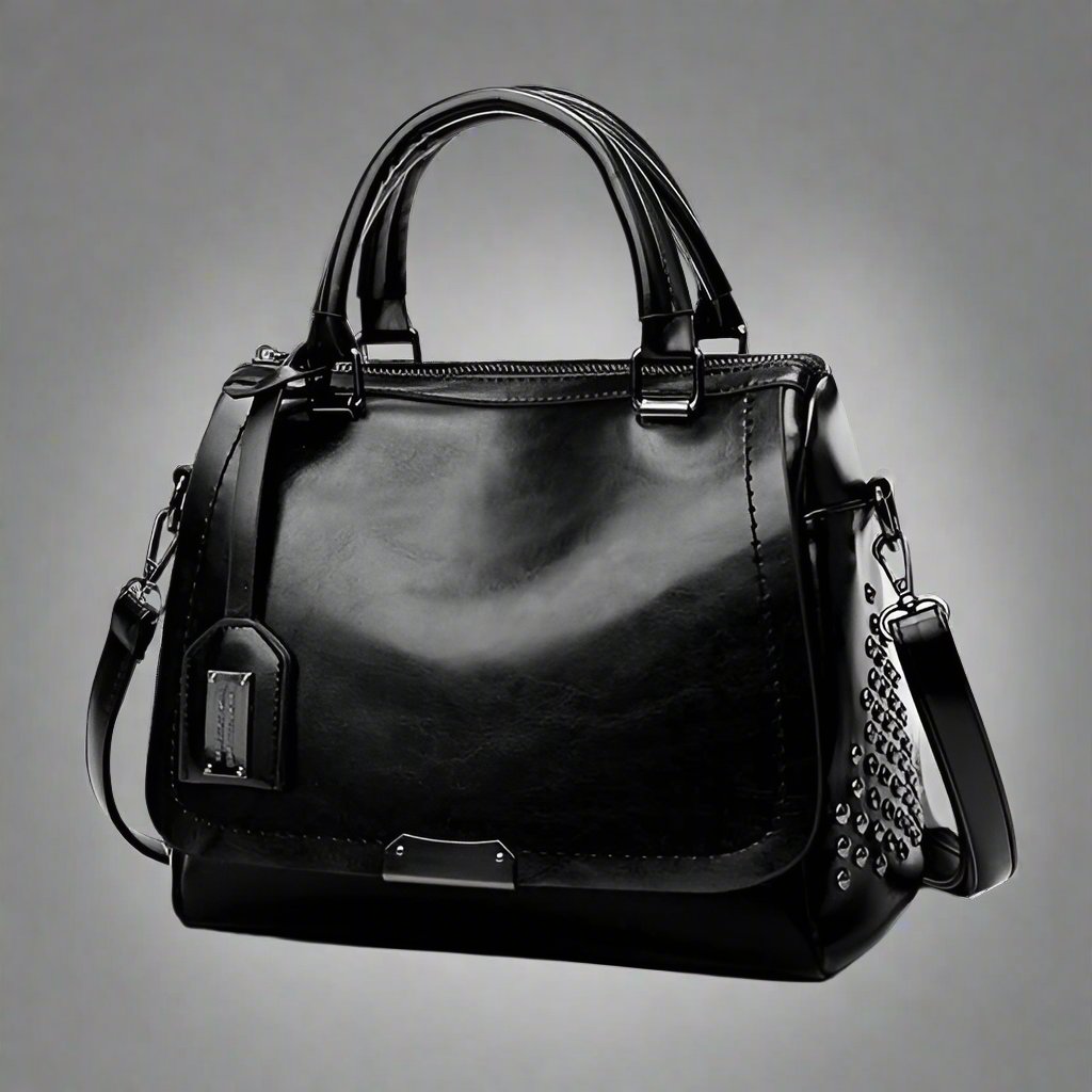 Vera | Luxury leather bags with studs-Elly Rose
