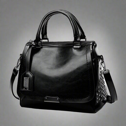 Vera | Luxury leather bags with studs-Elly Rose
