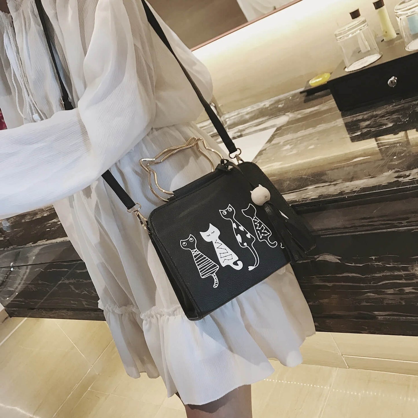 Maaike - Purr-sonality Cat Handbag-Elly Rose