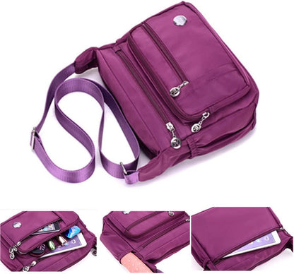 Alida - Multi-pocket shoulder bag with anti-theft device-Elly Rose