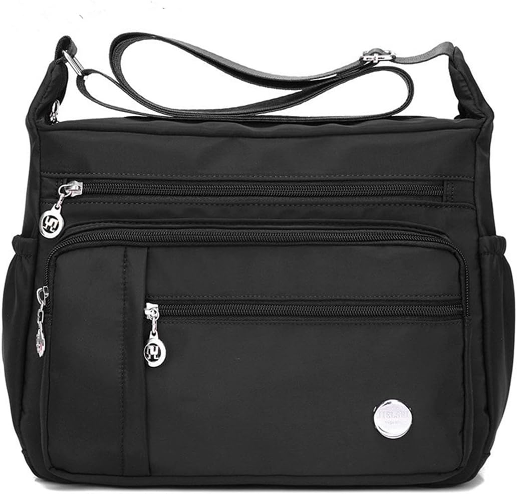 Alida - Multi-pocket shoulder bag with anti-theft device-Elly Rose