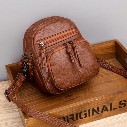 Ella - Leather shoulder bag-Elly Rose