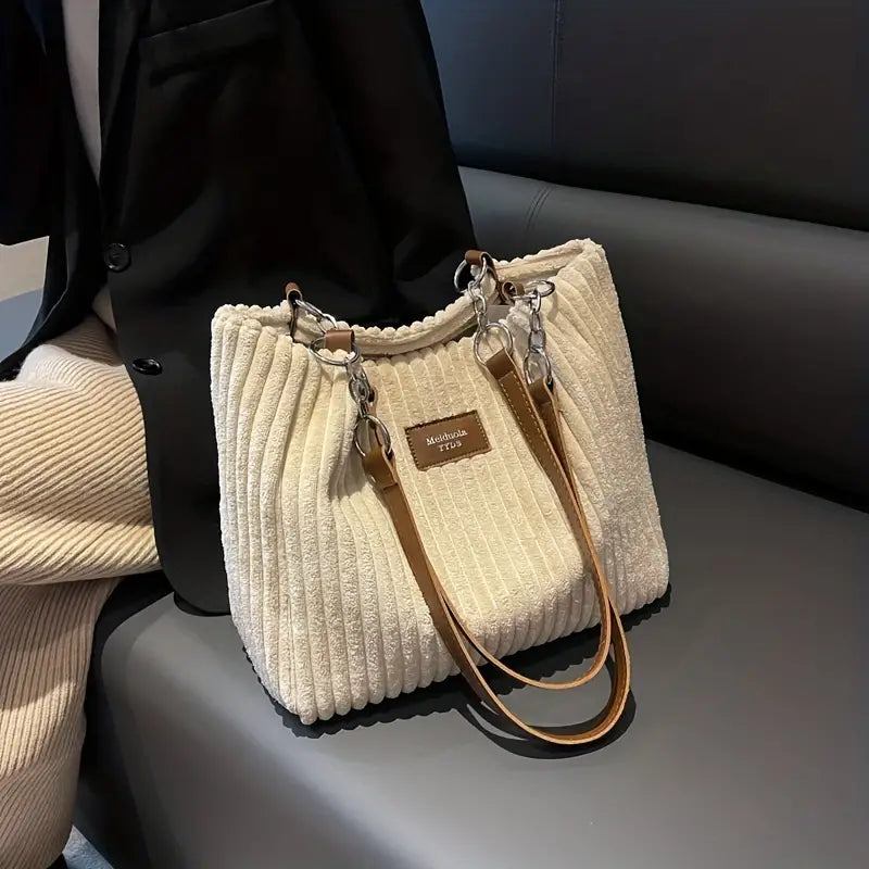 Corduroy shoulder bag - Leila-Elly Rose
