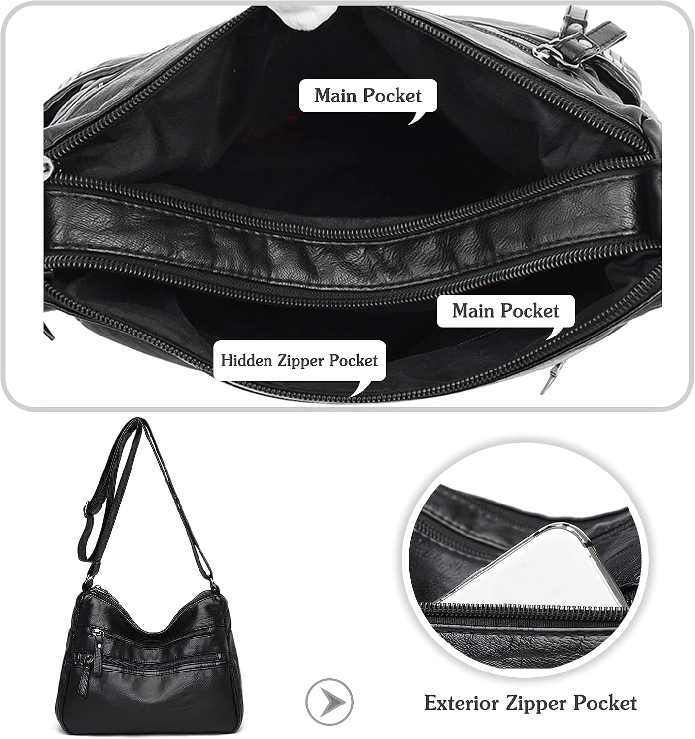 TidyLock - Theft-proof shoulder organizer bag-Elly Rose