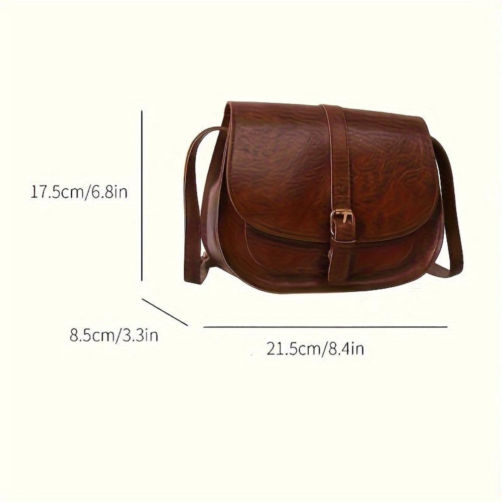 Evelyn Classic Saddle Crossbody Bag-Elly Rose