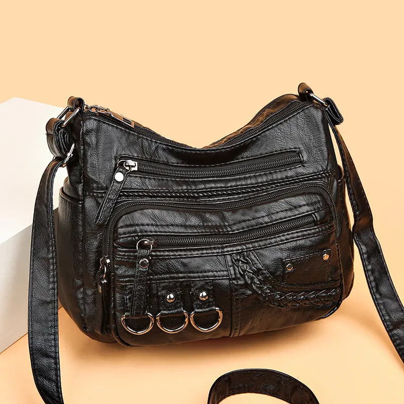Ayla - Elegant vintage-style vegan leather handbags-Elly Rose